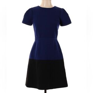 BCBGMAXAZRIA size 2P navy and black dress